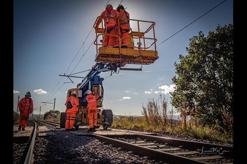 Overhead electrification on the route from Larbert through Stirling, Dunblane and Alloa is scheduled to go live from November 4.